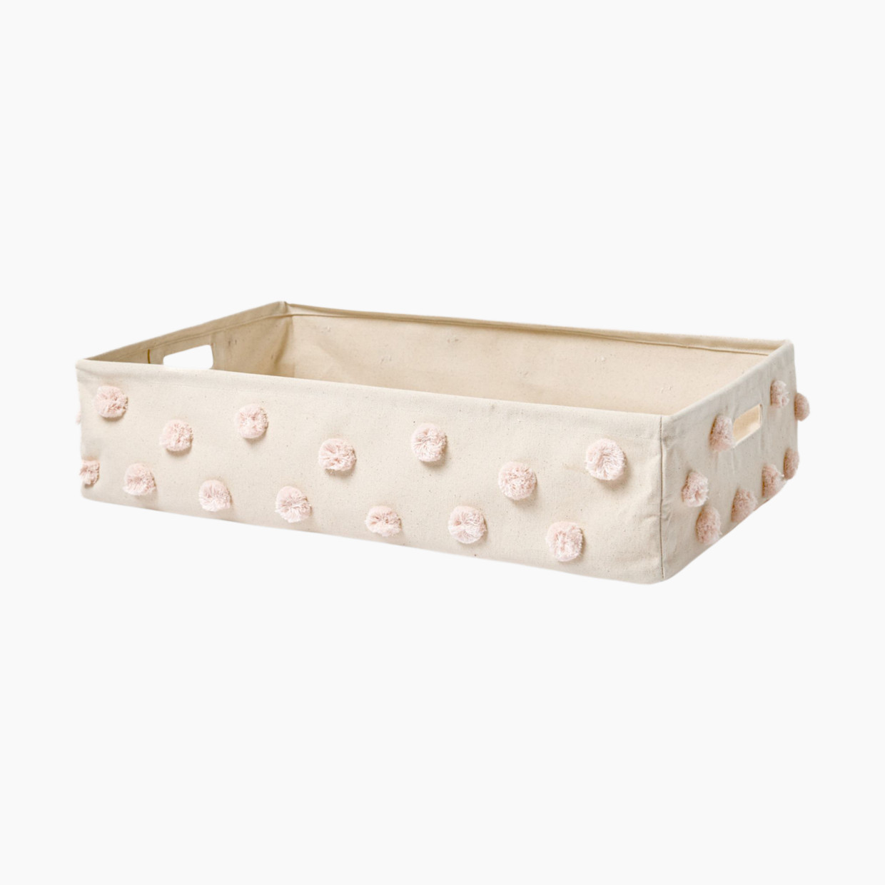 Pehr Pom Pom Hide Away Basket - Blush, Large.