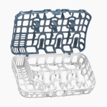 Dr. Brown's Dishwasher Basket for Small Baby Bottle Parts, Pacifiers, and Accessories, Clean, Store and Organize Newborn Essentials, BPA free,(Colors May Vary)