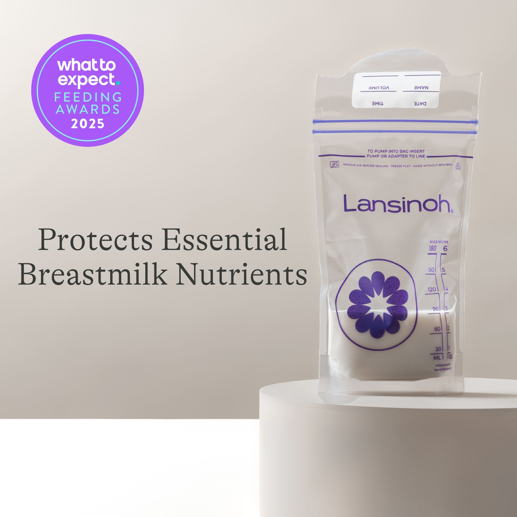 Lansinoh Milk Storage Bags.
