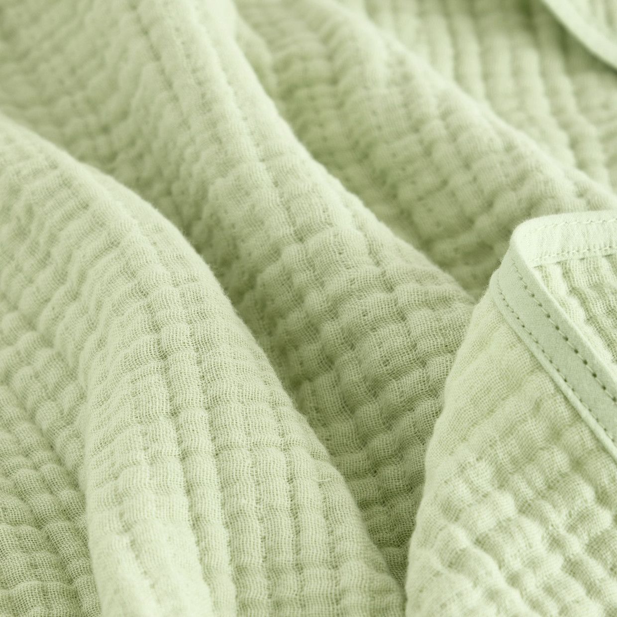 Small Story Muslin Hooded Towels (3 Pack) - Sage.