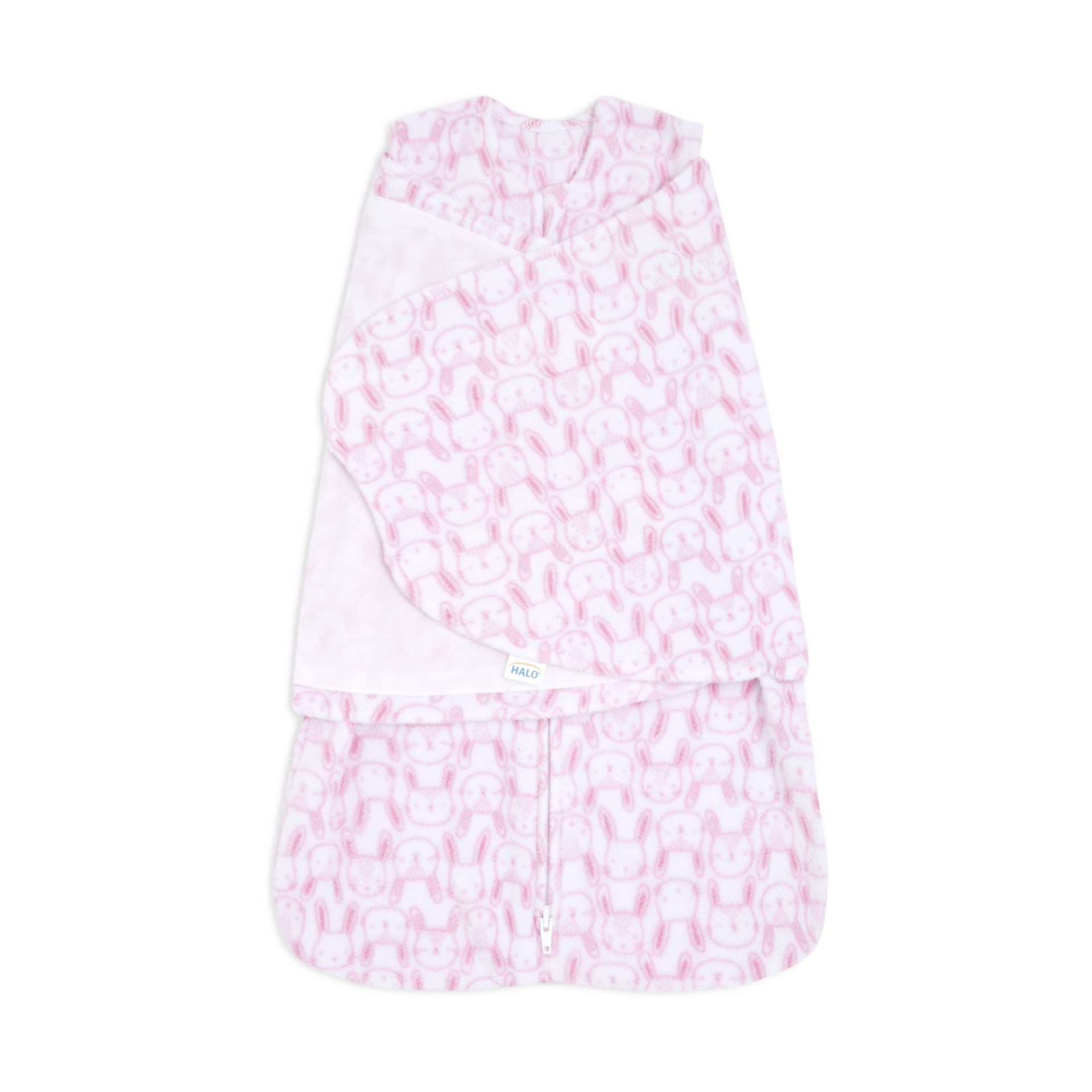 Halo SleepSack Swaddle Micro Fleece Pink Bunnies, Small Babylist Shop