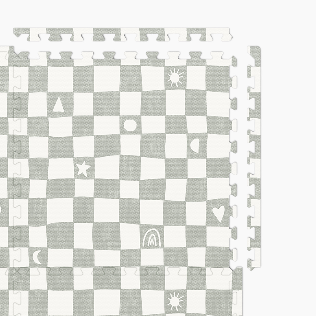 Lalo Play Mat l Checkered Collection - Sage Checkered.