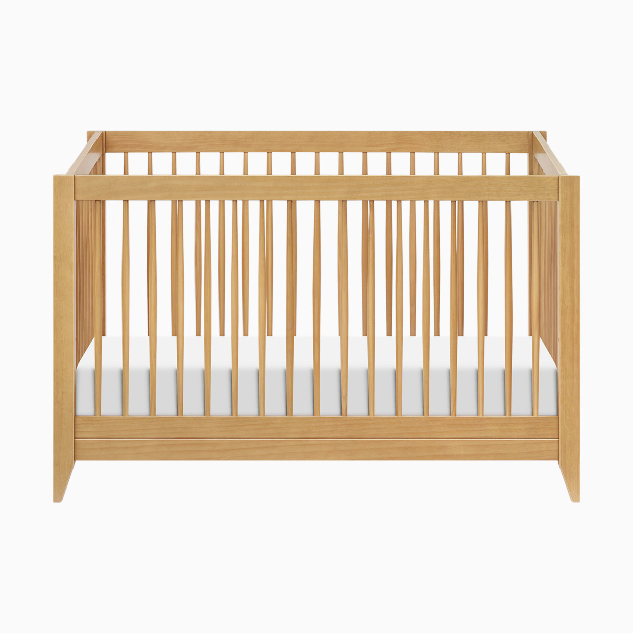 babyletto Sprout 4-in-1 Convertible Crib with Conversion Kit - Honey.