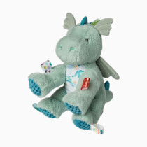 Taggies Stuffed Animal Soft Toy with Sensory Tags, 11-Inches, Drax Dragon