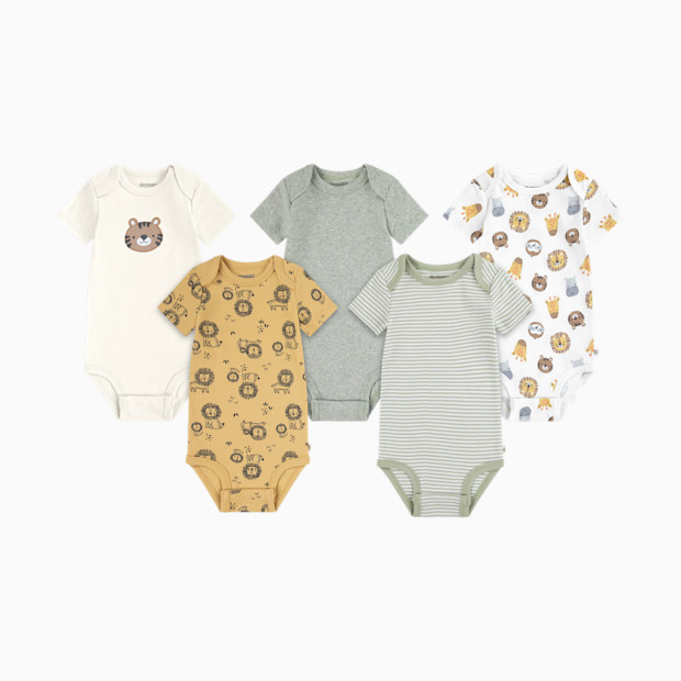 Huggies Everyday Bodysuit (5 Pack) - Snow White/Animals, 0-3 M.