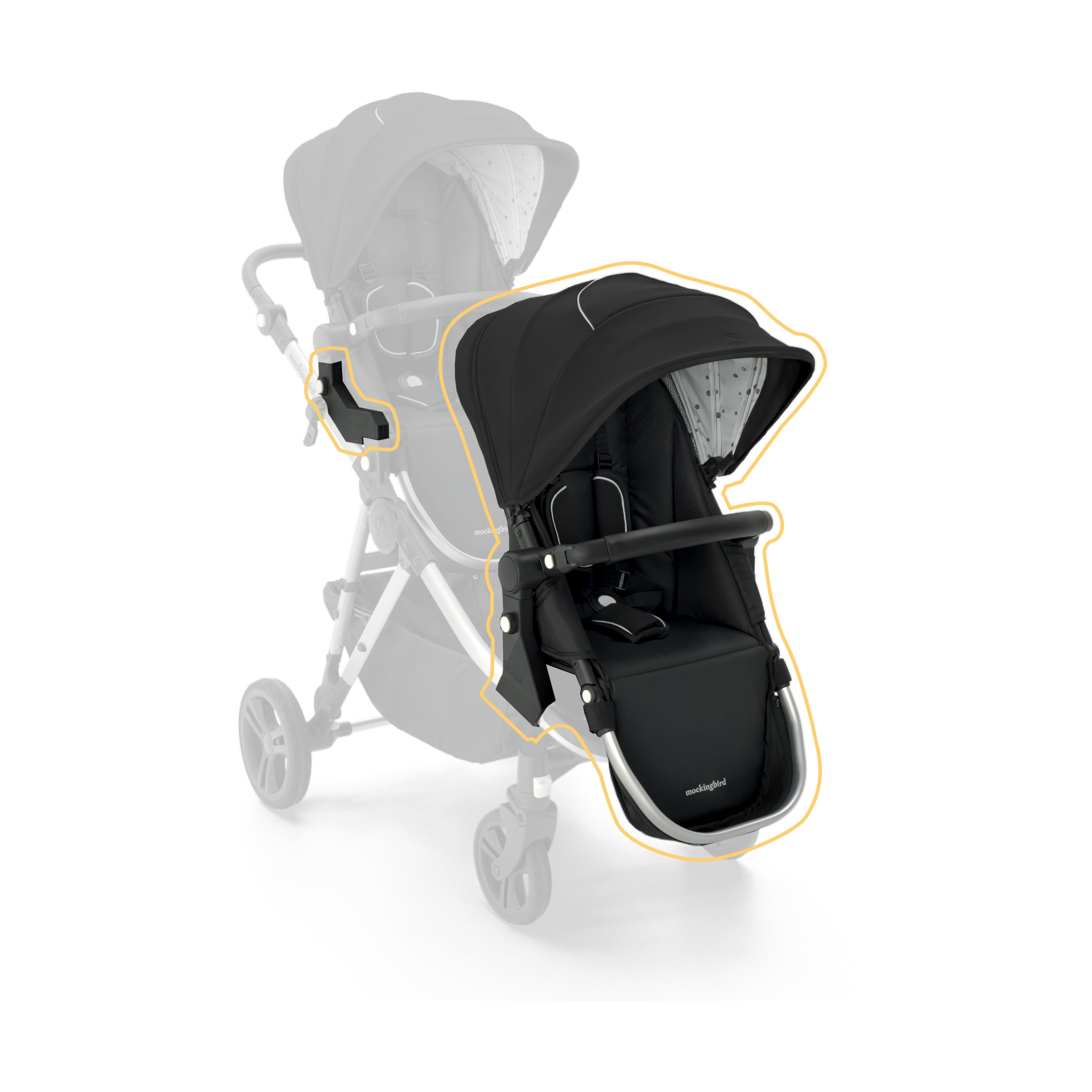 Thumbnail of Black/Watercolor Canopy With Black Leather