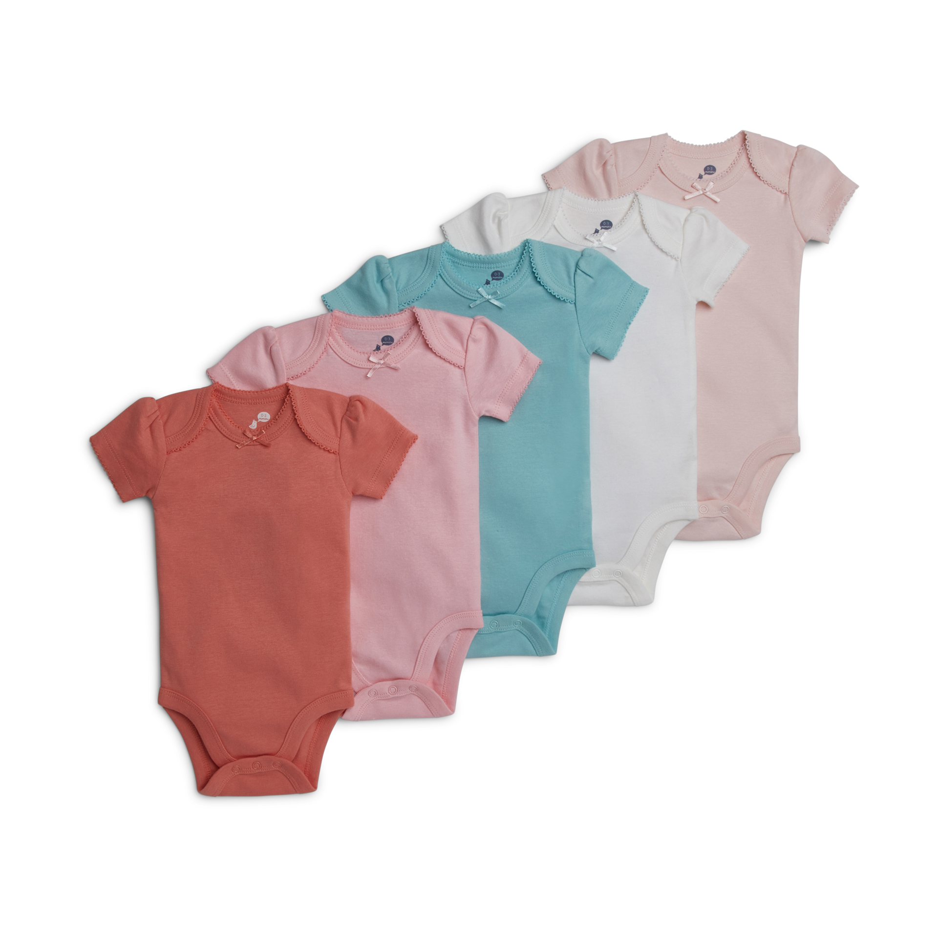 Small Story Short Sleeve Bodysuit Solid (5 Pack).