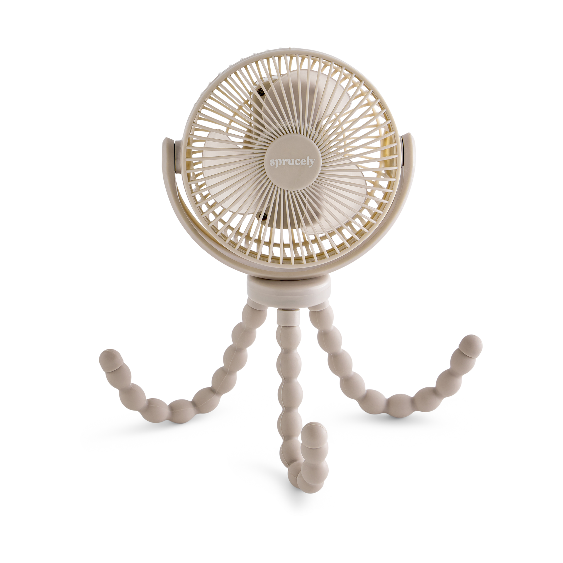 Sprucely Portable Stroller Fan - Oat.