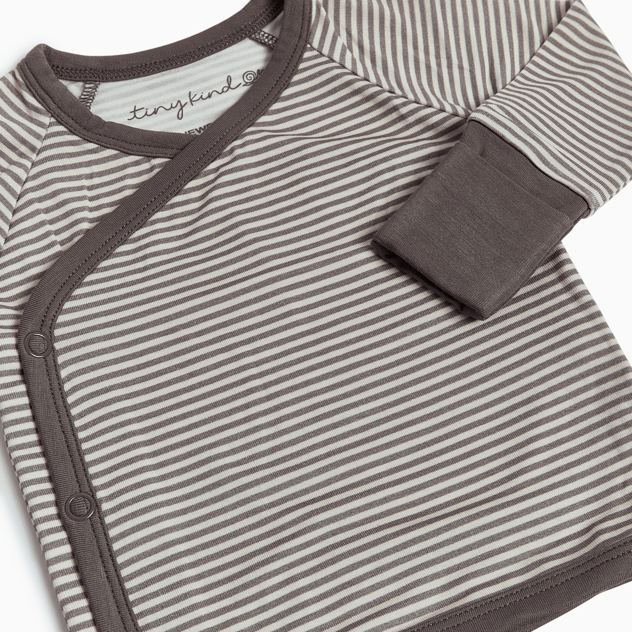 Tiny Kind Bamboo Viscose 3-Piece Newborn Take Me Home Set - Grey, Nb.