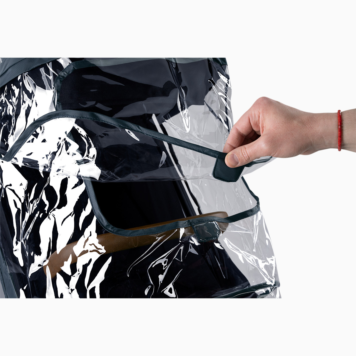 Nuna TRVL Easy Fold Compact Stroller Raincover.