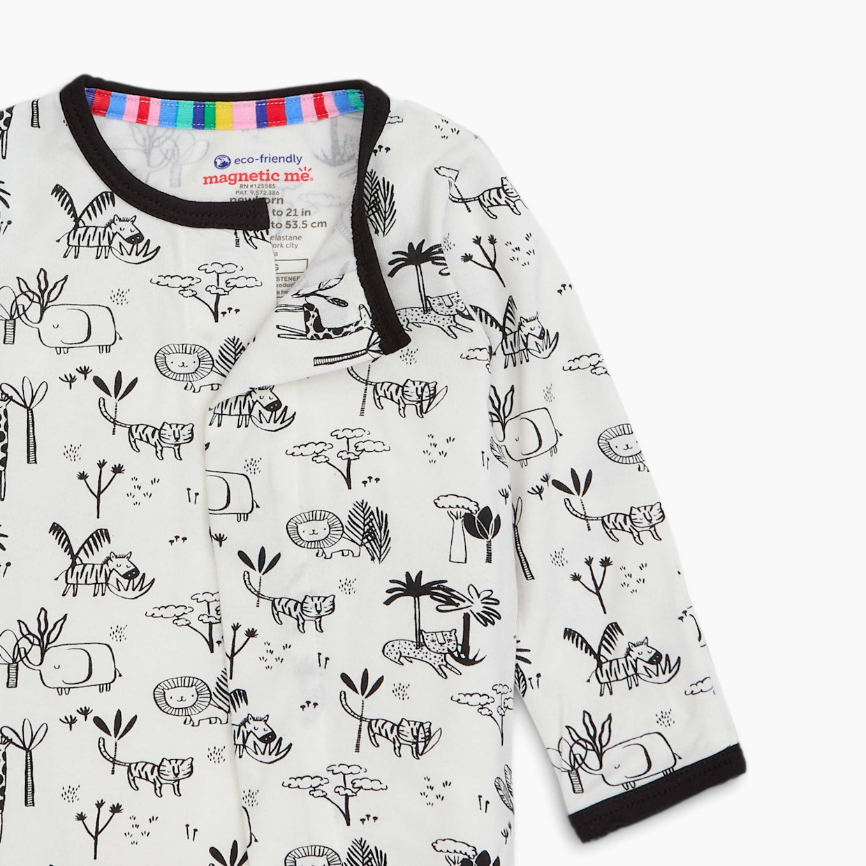 Magnetic Me Modal Magnetic Footie - Animal Safari, Newborn.