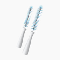 Kiinde Twist Pouch 2-Piece Baby Bottle Nipple Brush Set for All Brands/Parts