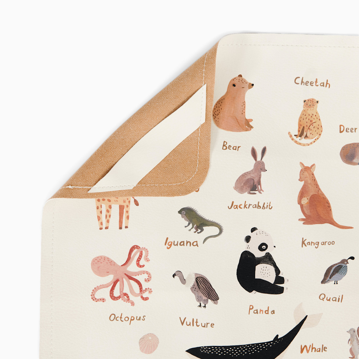 Gathre Easy Clean High Chair & Play Mat - Animal Alphabet.