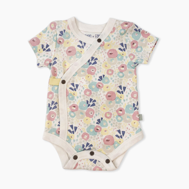 Finn + Emma Short Sleeve Bodysuit - Wildflowers, 0-3 Months.