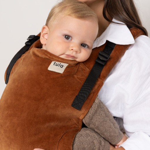 Tula Explore Carrier - Caramel, Velour.