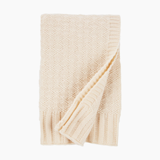 Carter's Textured Knit Blanket - Brown, Osz.