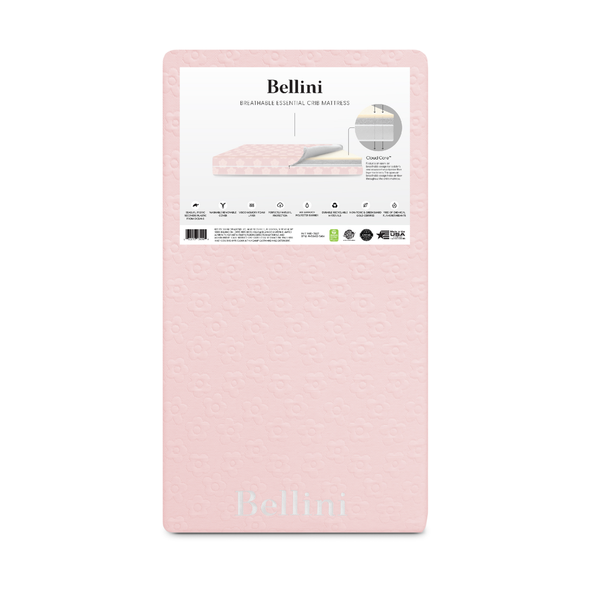 Bellini Breathable Essential Crib Mattress.