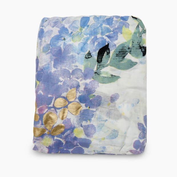 Loulou Lollipop Cotton & Bamboo Fitted Crib Sheet - Hydrangea.