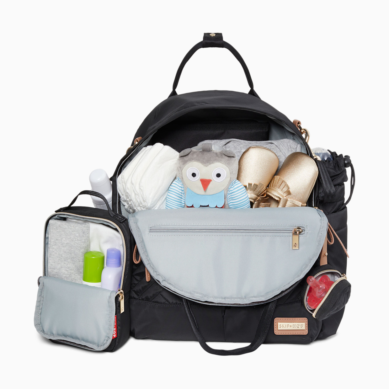 Skip Hop Suite 6-Piece Diaper Backpack - Black.