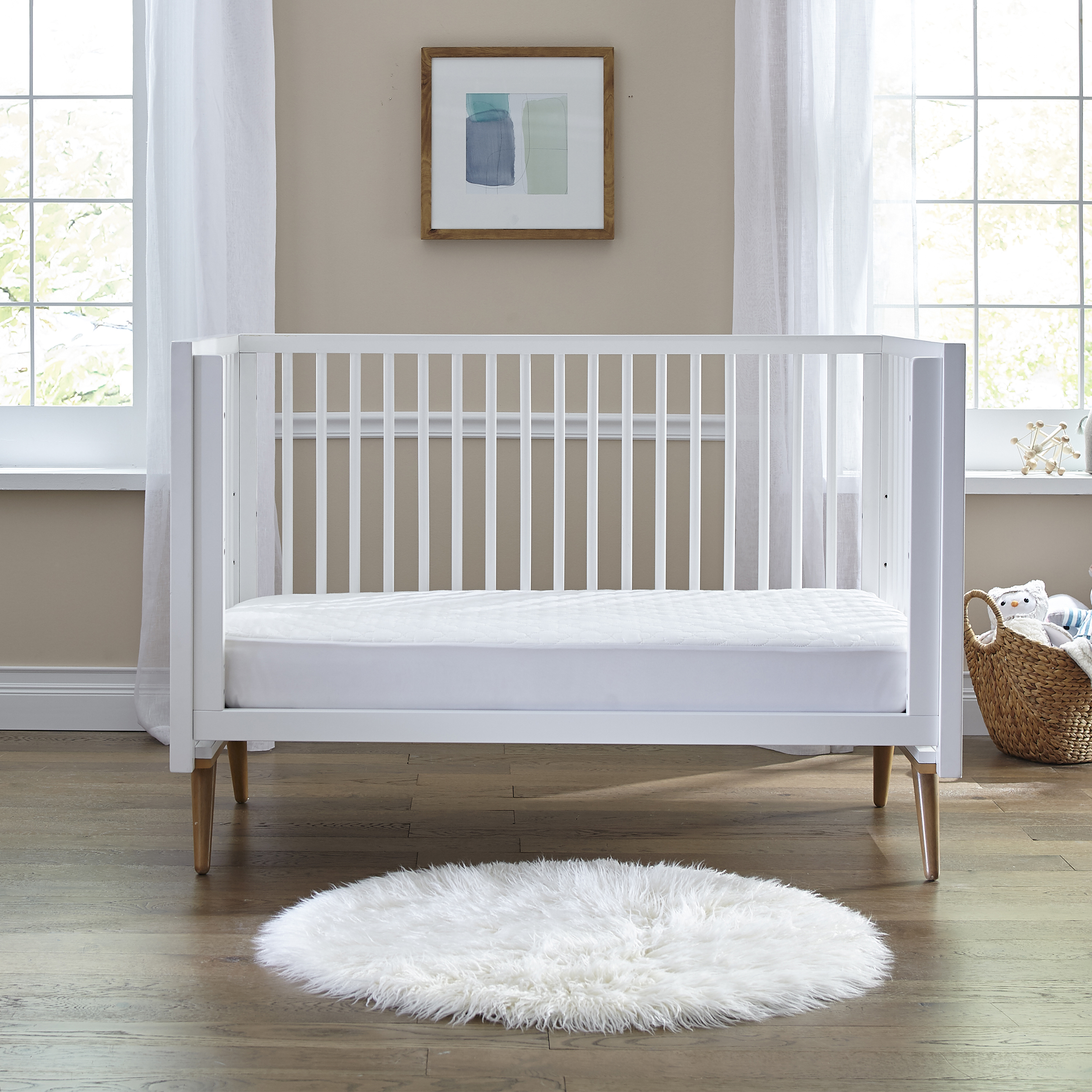 Sealy Waterproof Fitted Crib Mattress Pad (2 Pack).
