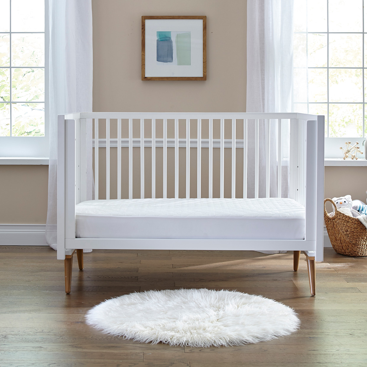 Sealy Waterproof Fitted Crib Mattress Pad (2 Pack).