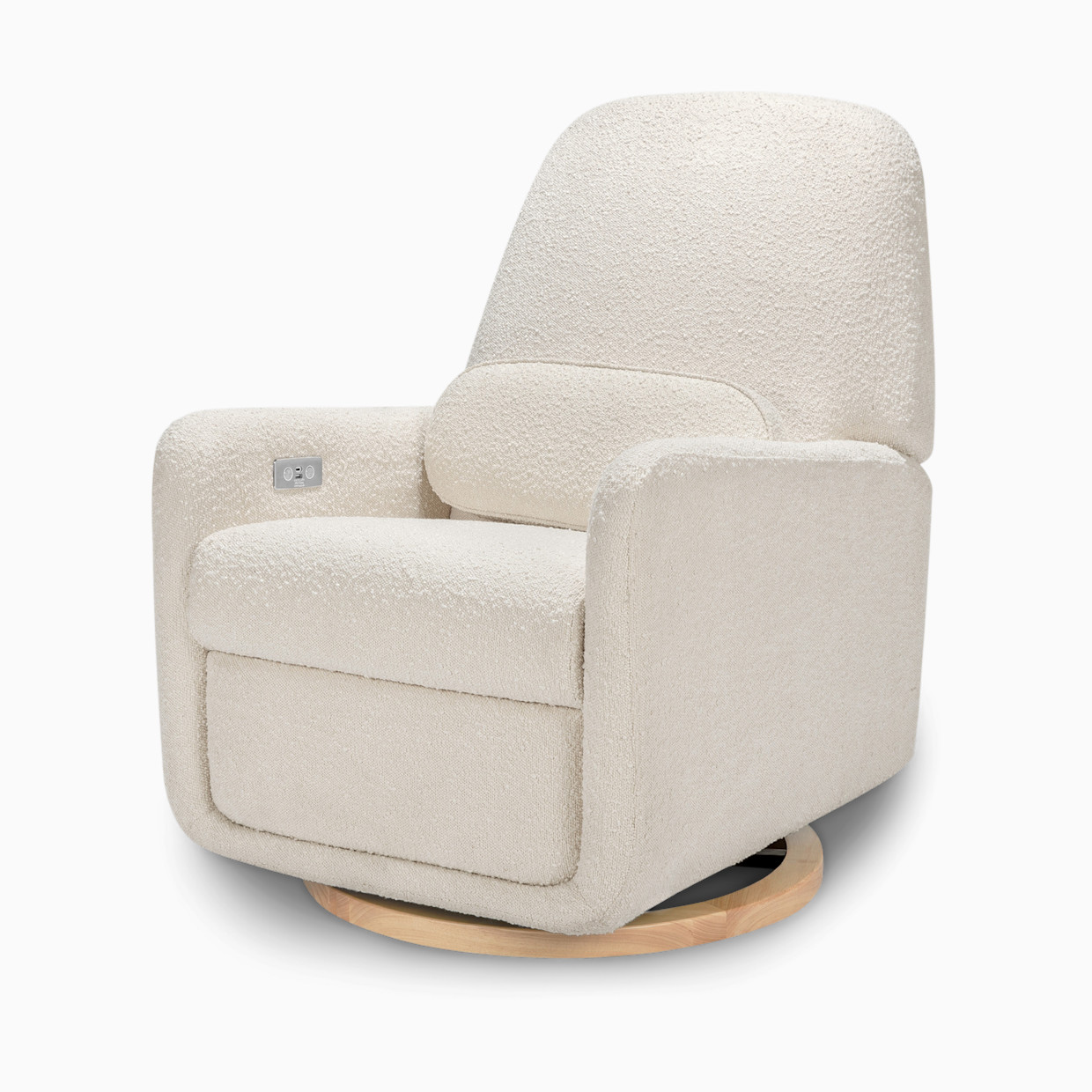 Ubabub Arc Electronic Recliner and Swivel Glider - Ivory Boucle.