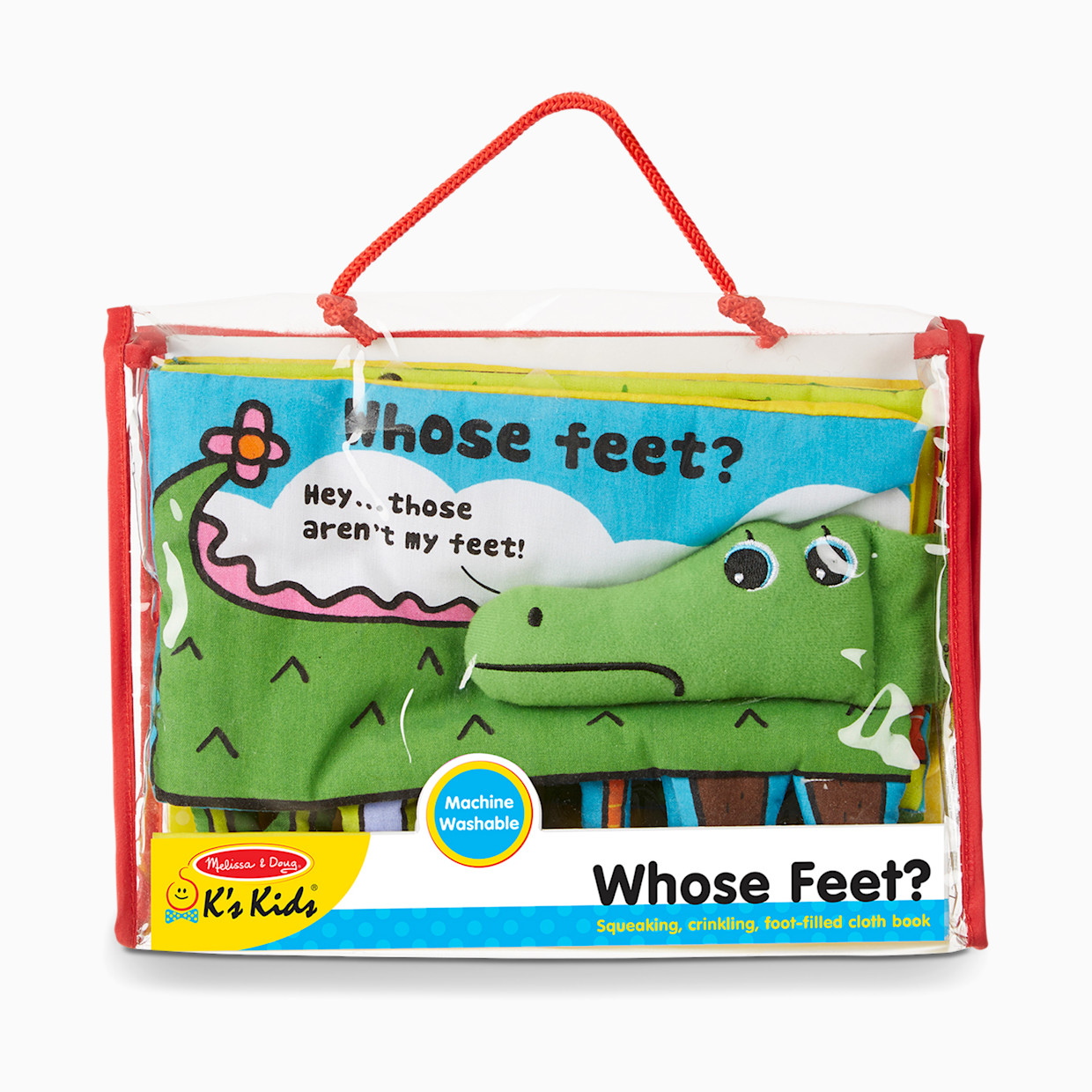 Melissa & Doug Whose Feet? Soft Book.