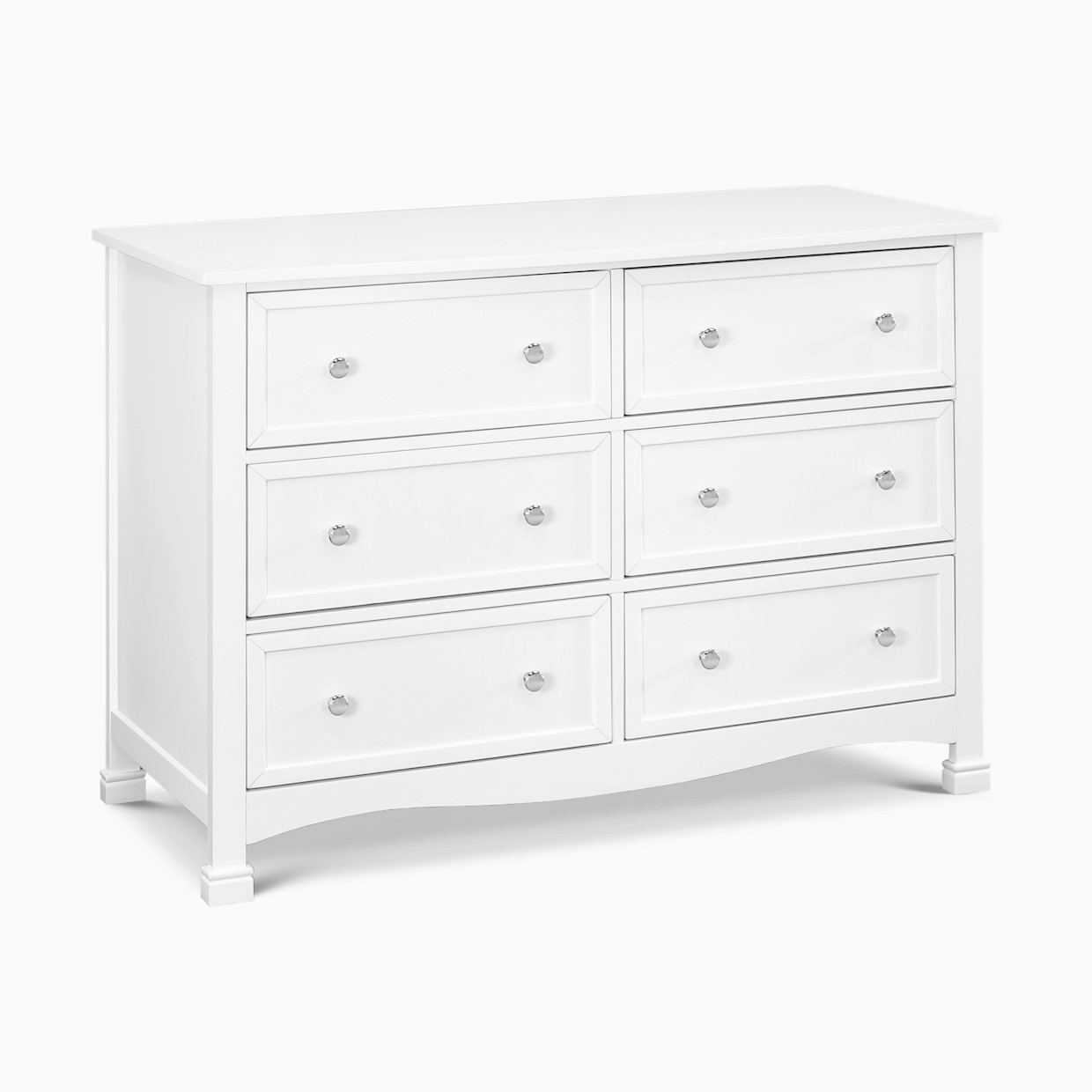 daVinci Kalani 6-Drawer Double Wide Dresser - White.