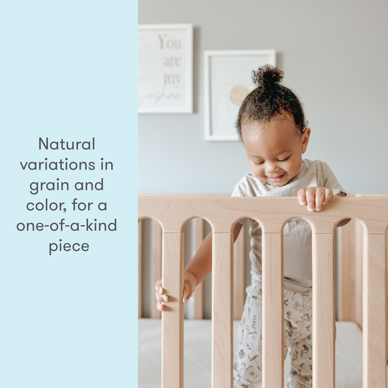 Newton Baby Galileo Mini Crib & Newton Mini Crib Mattress - Natural.
