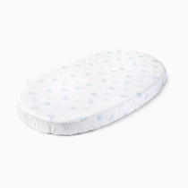 Stokke Sleepi Fitted Sheet by Pehr V2, Elephant - Not Compatible with Sleepi Bed Mattress Made After August 2022-100% Cotton