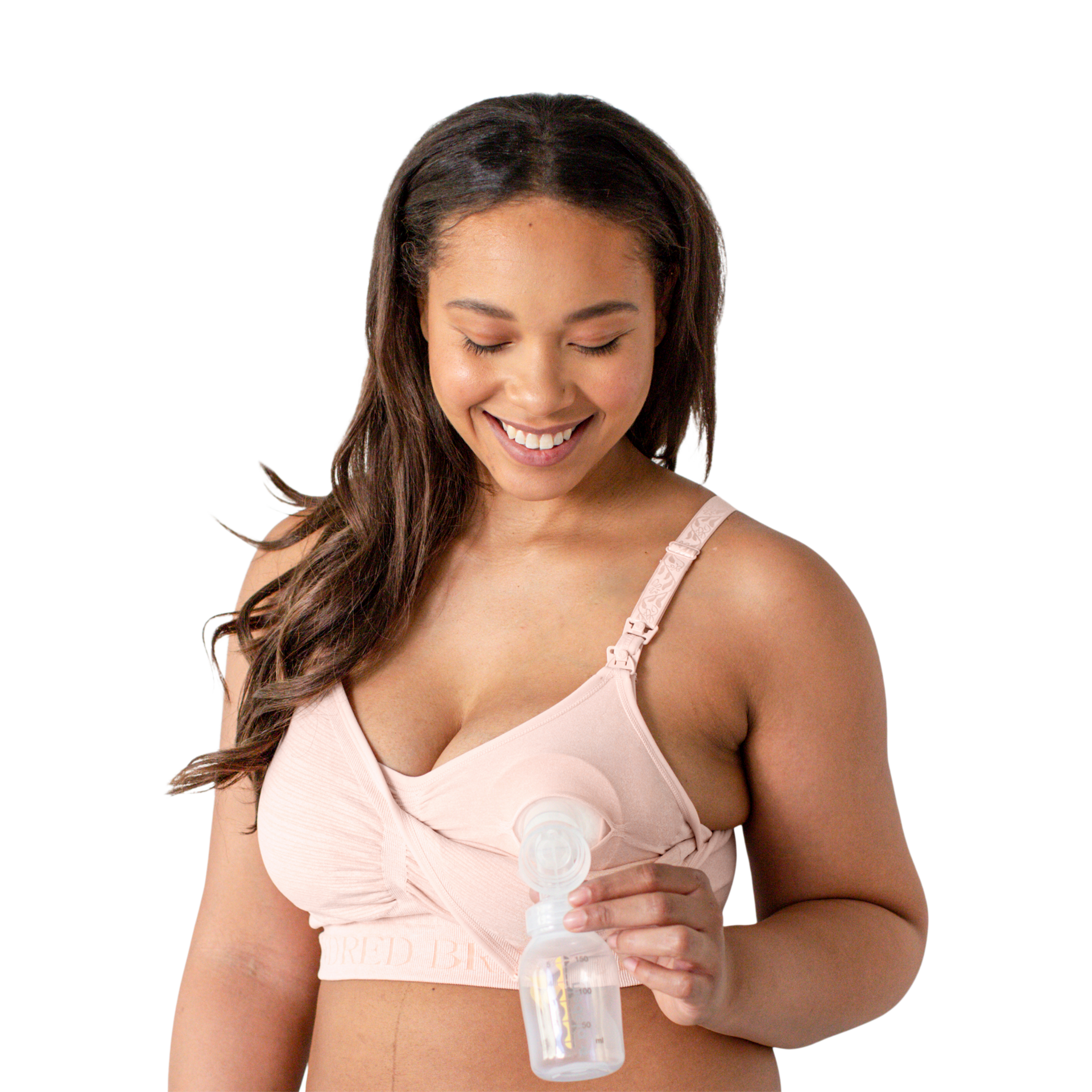 Kindred Bravely Sublime Hands Free Pumping Bra - Pink Heather, 2X.