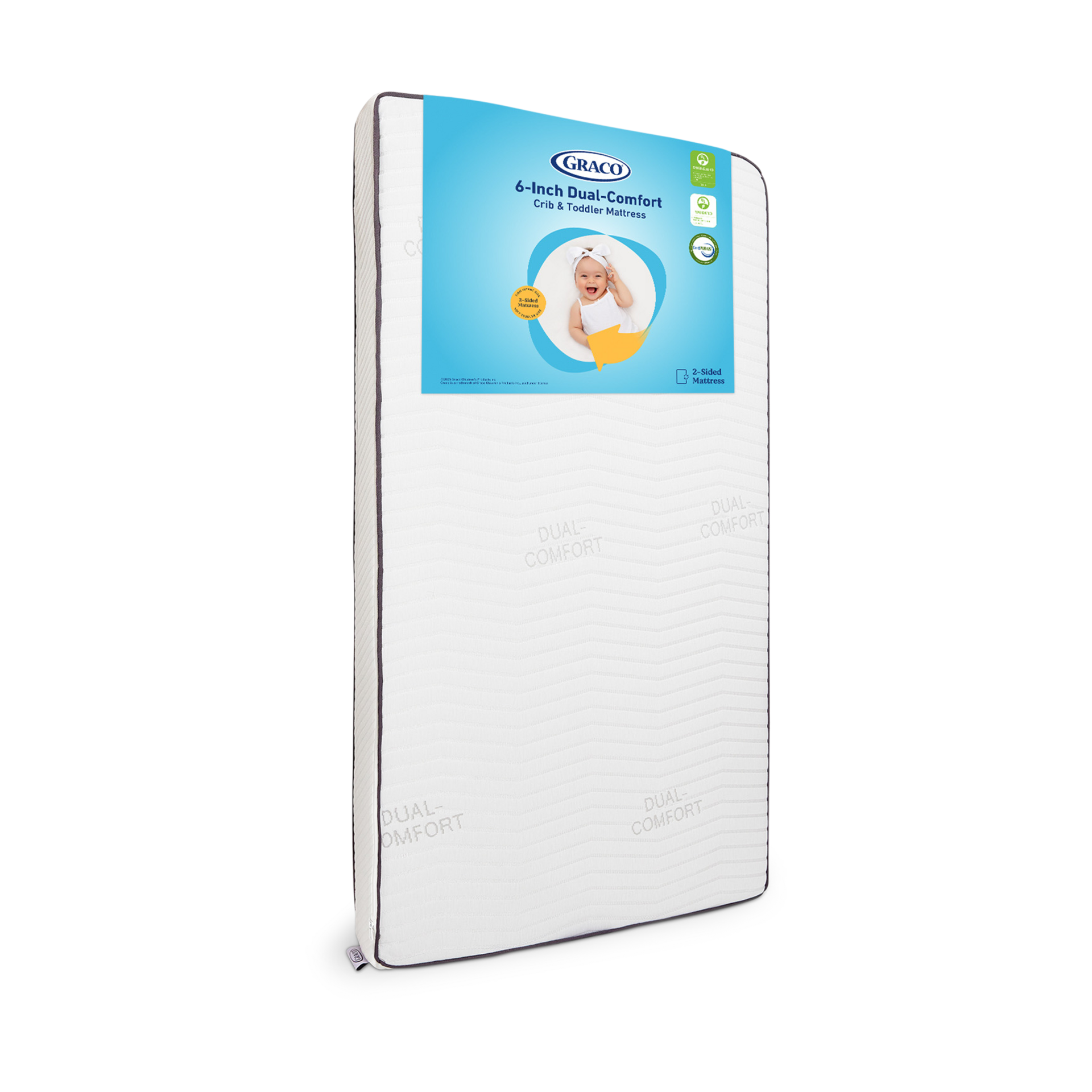 Graco Dual Comfort 6-Inch Foam Crib & Toddler Mattress.