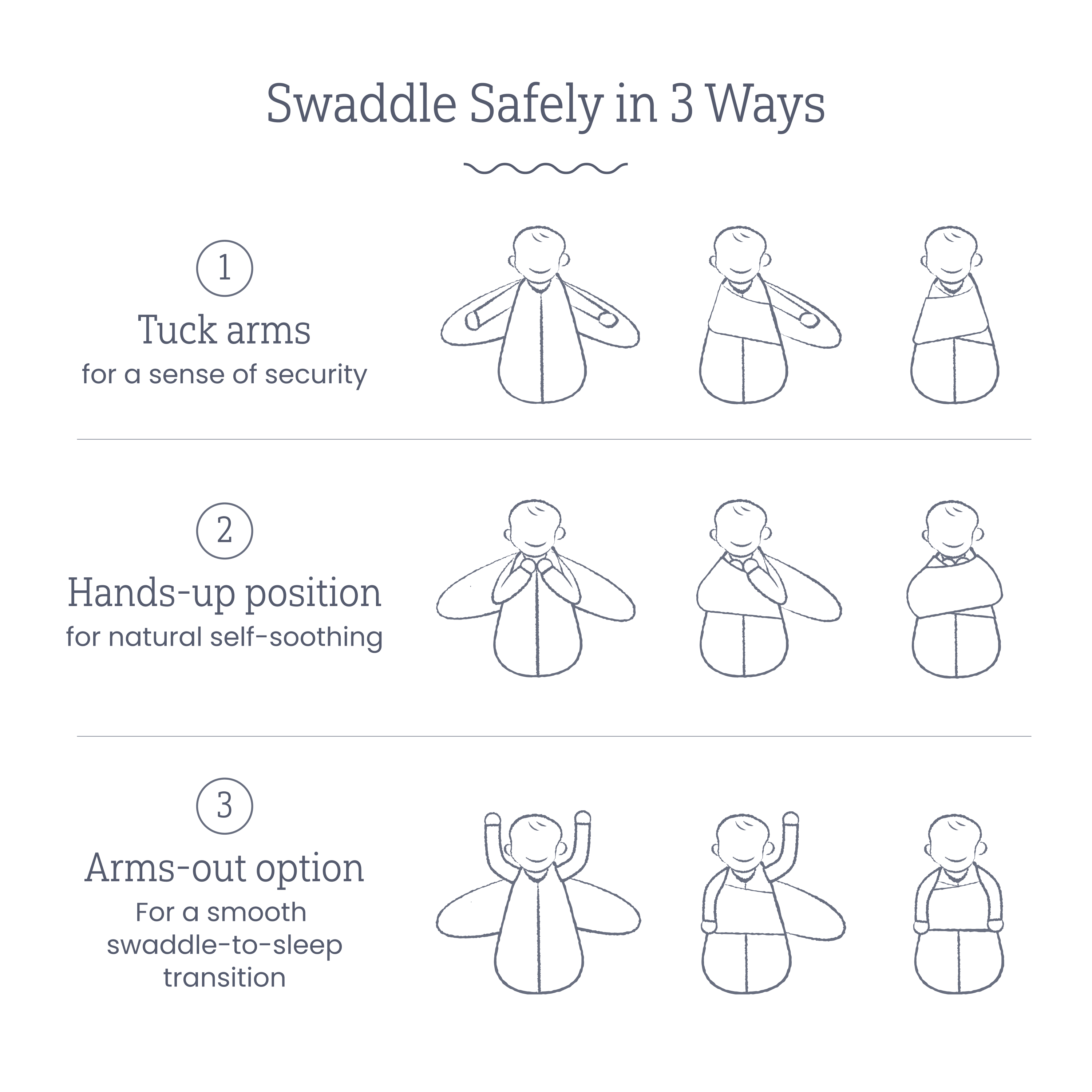 Small Story Organic Cotton Wearable Swaddle - Forest Friends, Nb.