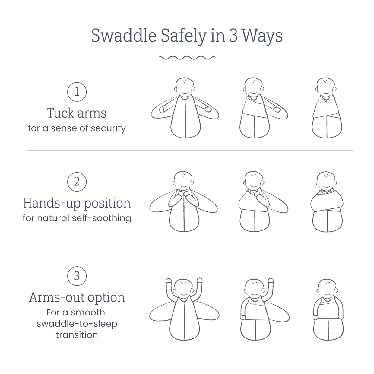 Small Story Organic Cotton Wearable Swaddle - Forest Friends, Nb.