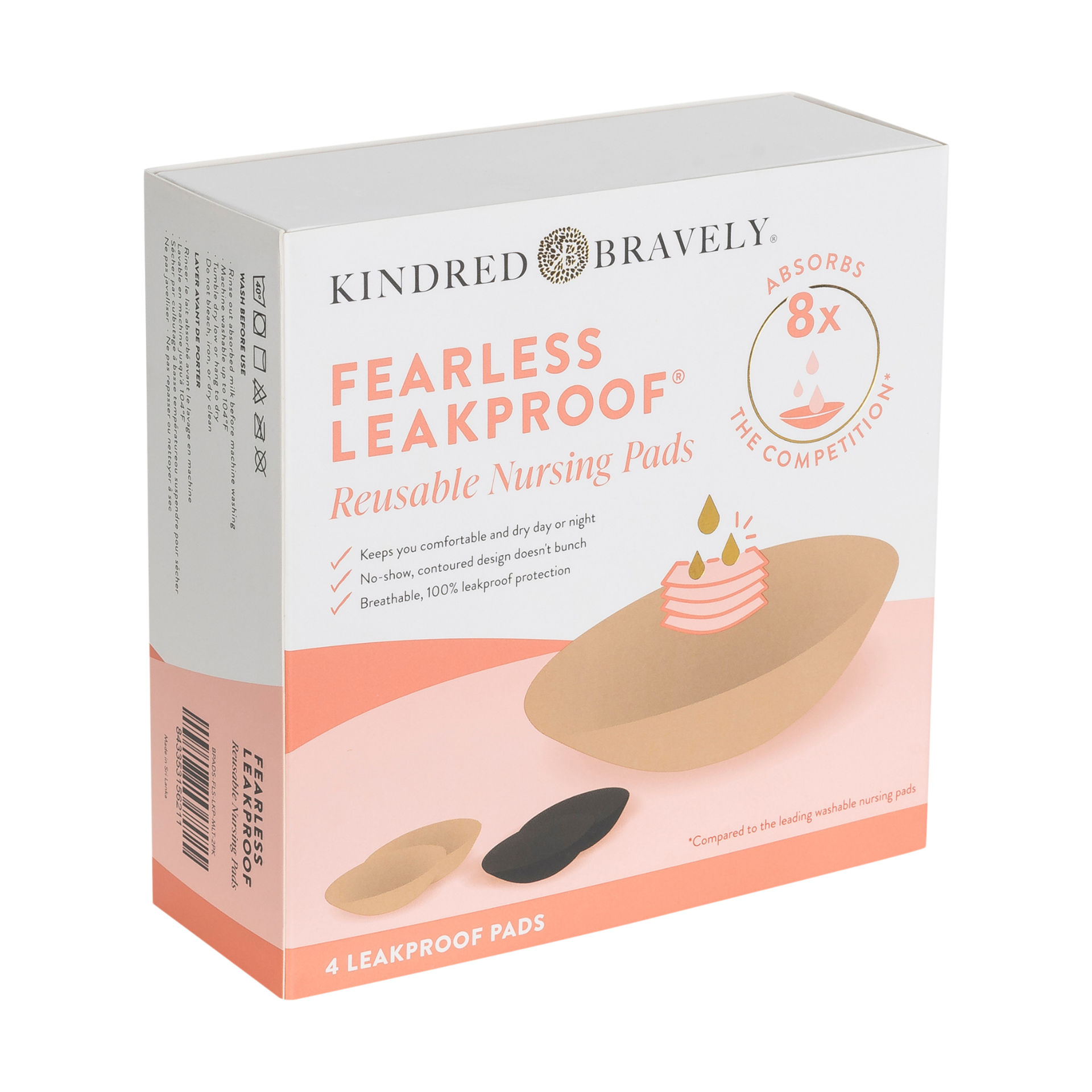 Kindred Bravely Fearless Leakproof® Reusable Nursing Pads.