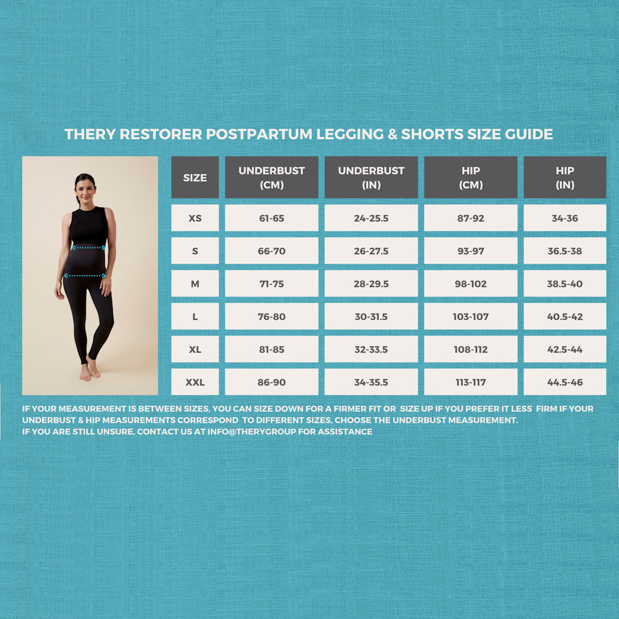 TheRY The Restorer Postpartum Compression Support Short - Black, X-Small.