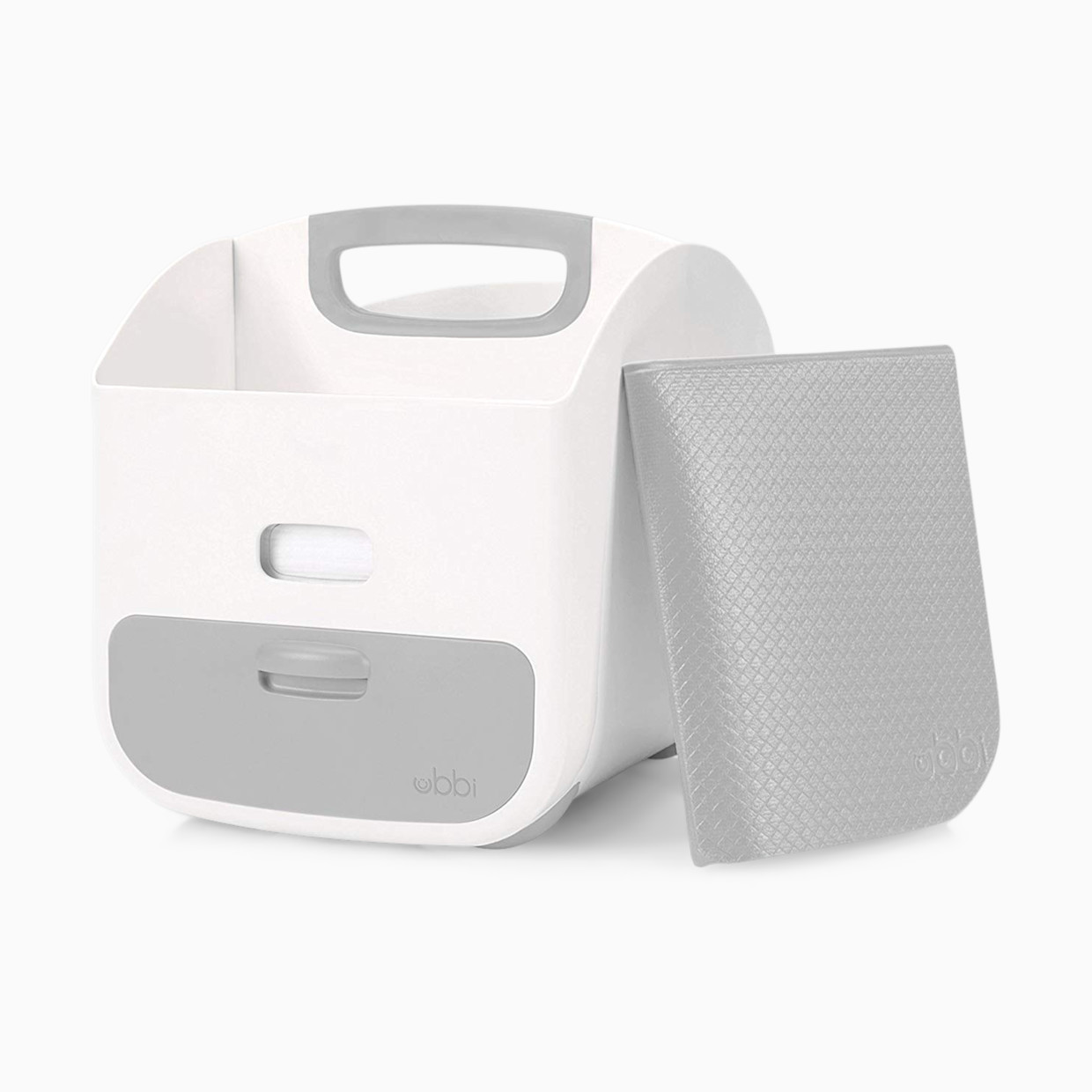 Ubbi Diaper Caddy & Changing Mat - Grey.