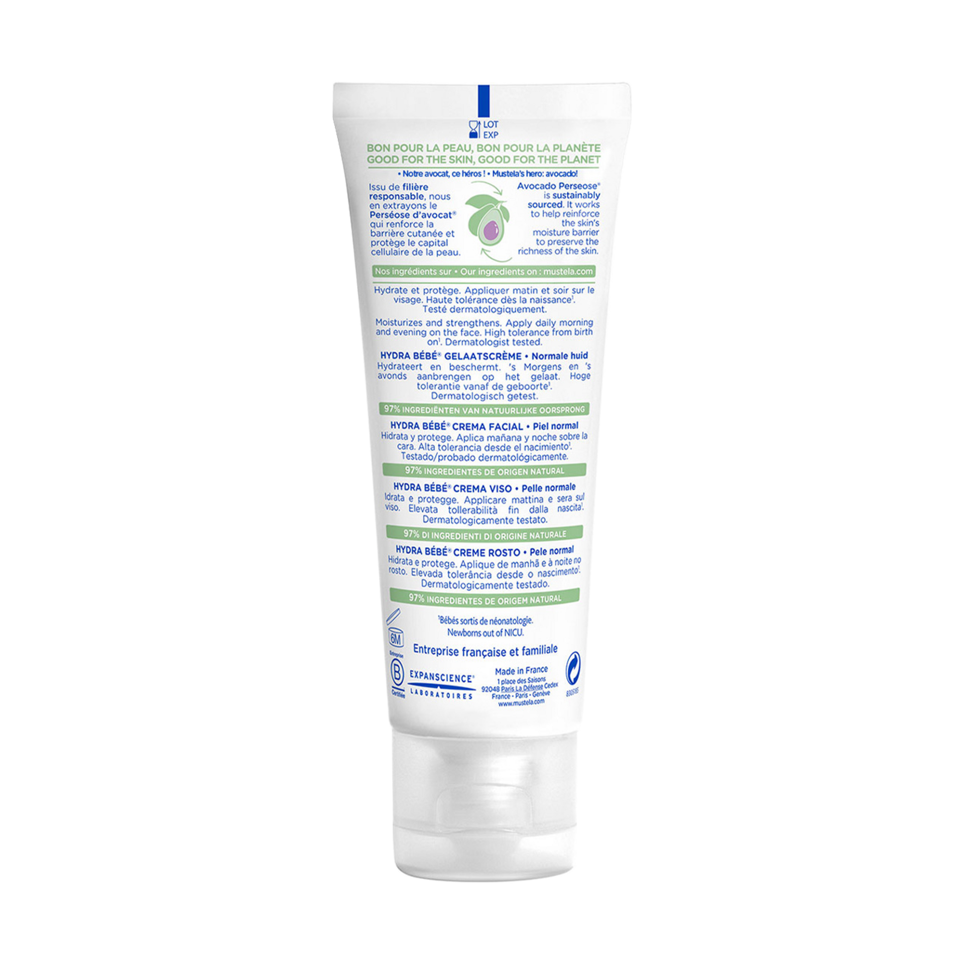 Mustela Hydra Bebe Face Cream.