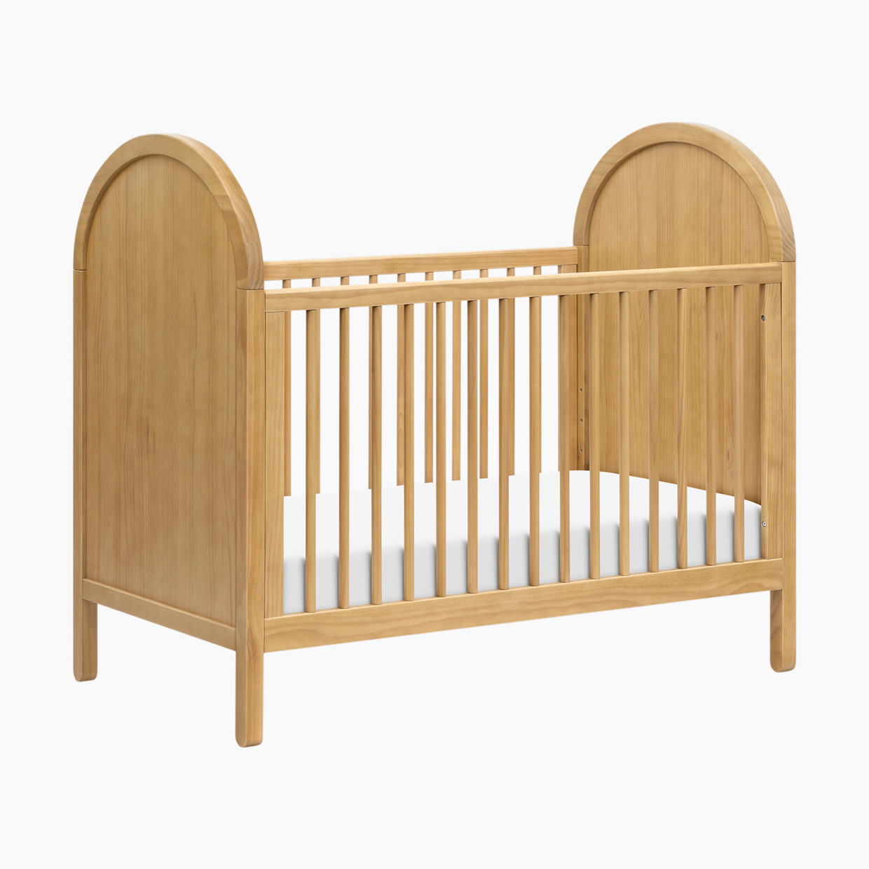 babyletto Bondi 3-in-1 Convertible Crib with Toddler Bed Conversion Kit - Honey.