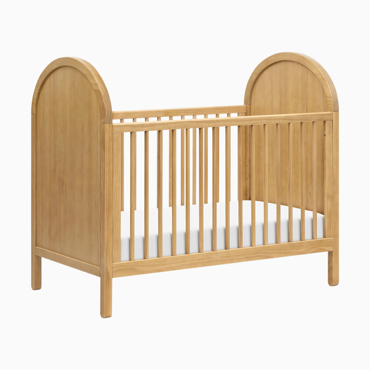 babyletto Bondi 3-in-1 Convertible Crib with Toddler Bed Conversion Kit - Honey.
