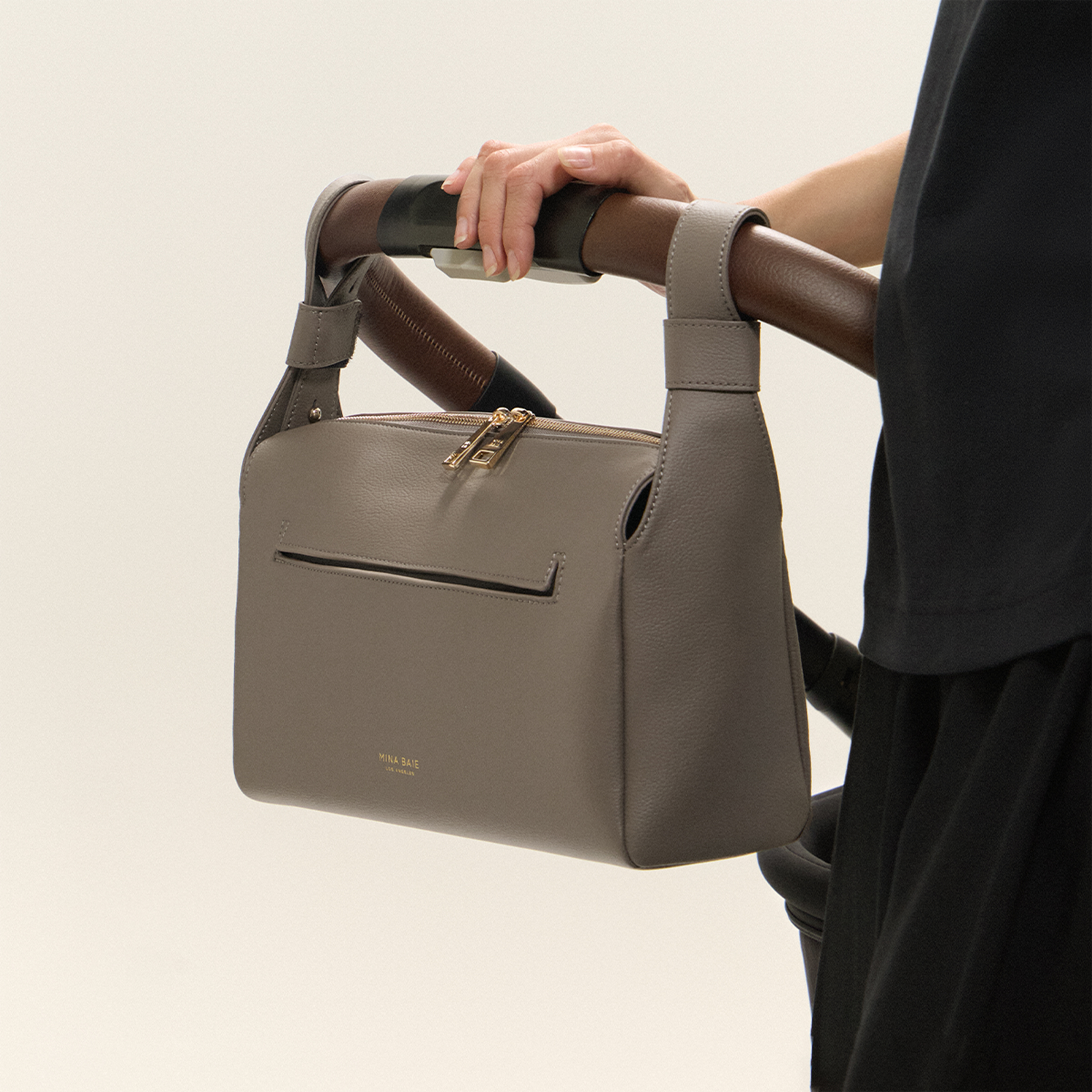 Mina Baie Stroller Caddy - Clay.