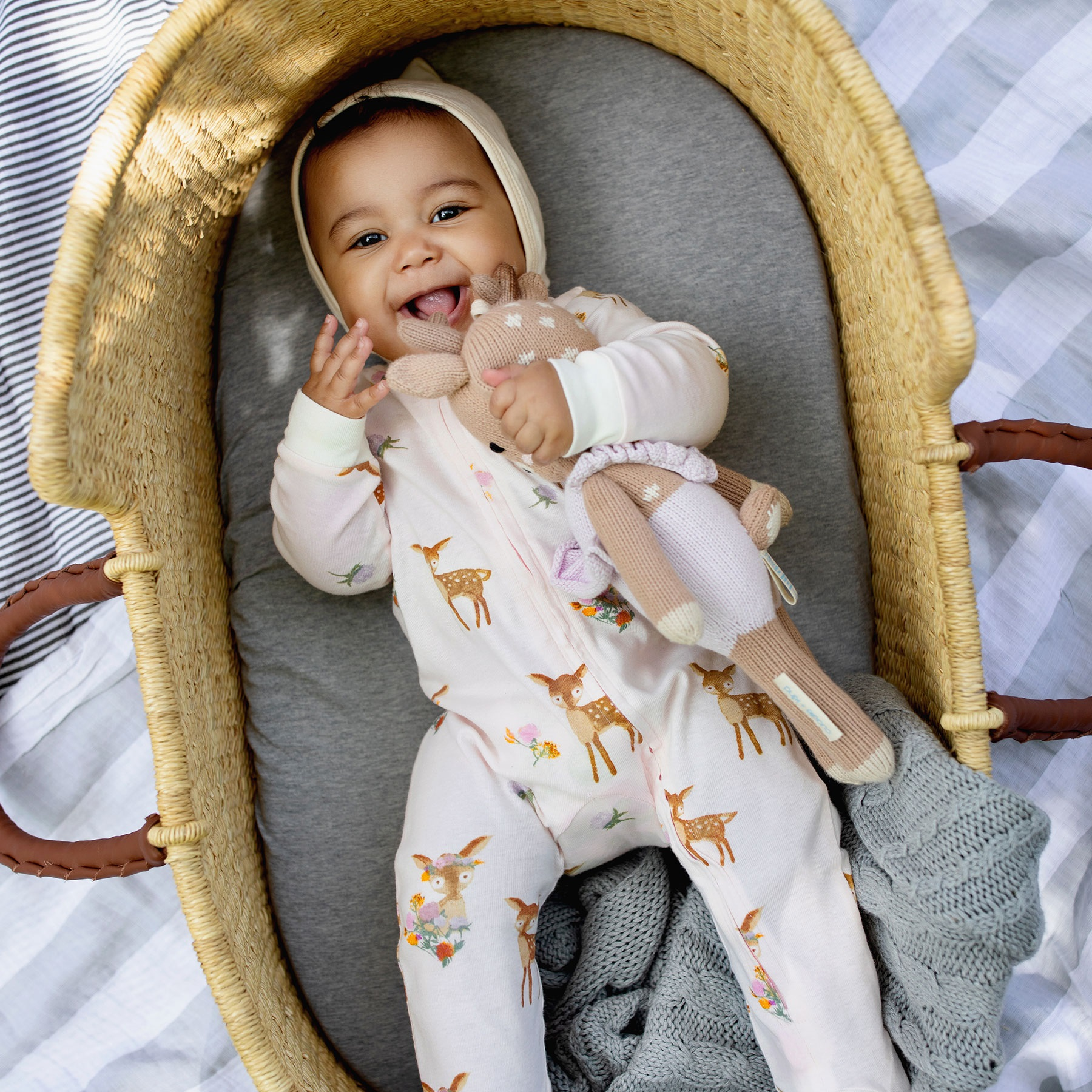 Burt's Bees Baby Organic Sleep & Play Footie Pajamas Sweet Doe, 03