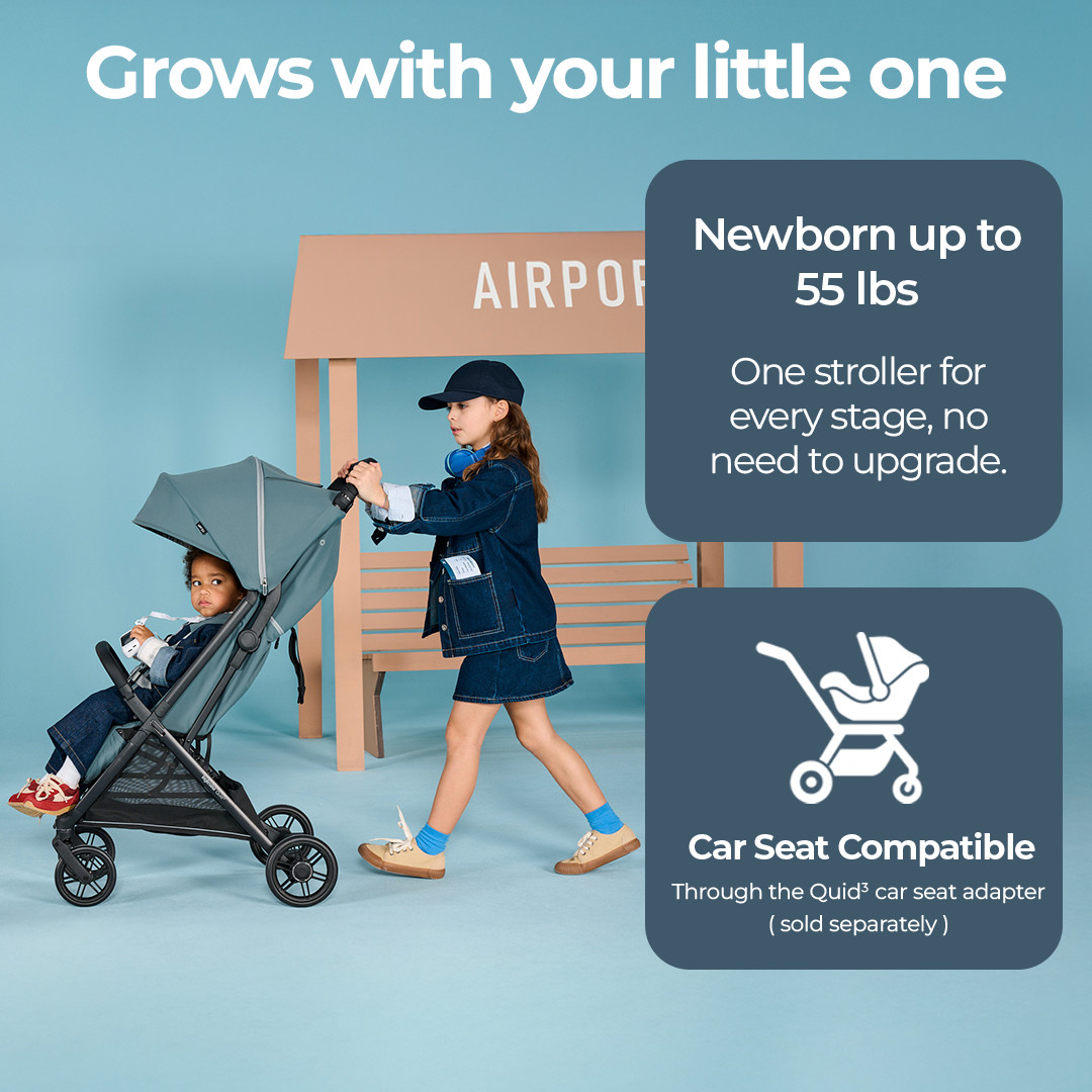 Inglesina Quid³ Stroller - Galaxy Gray.