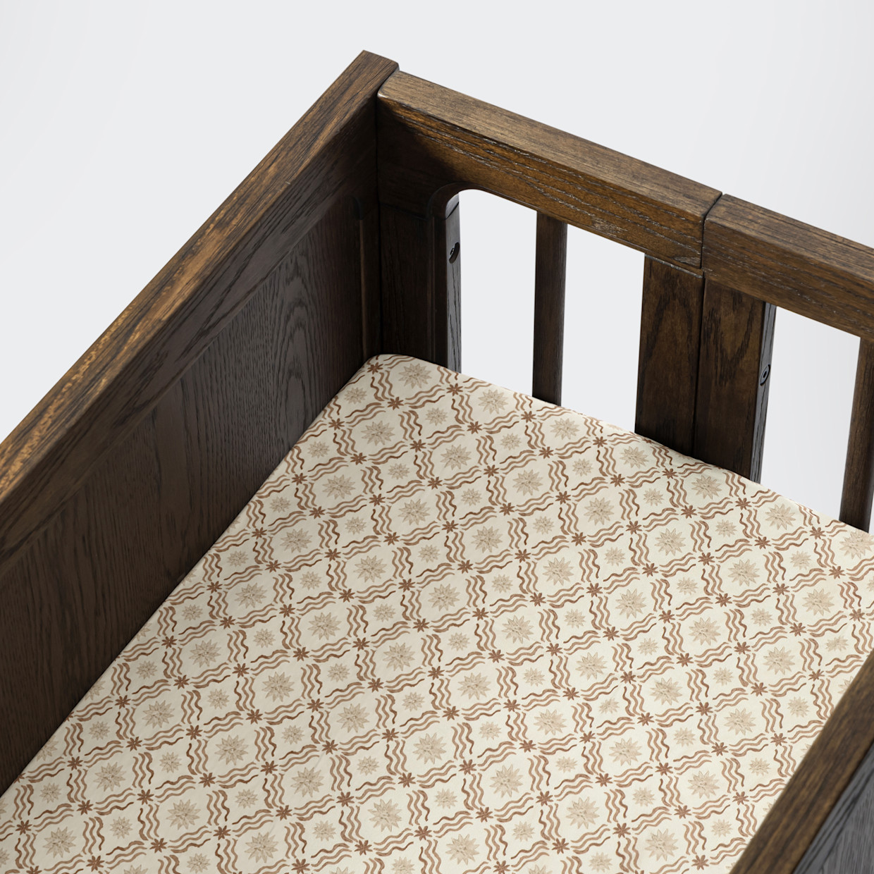 babyletto All-Stages Organic Brushed Cotton Bassinet Sheet - Autumn Star.