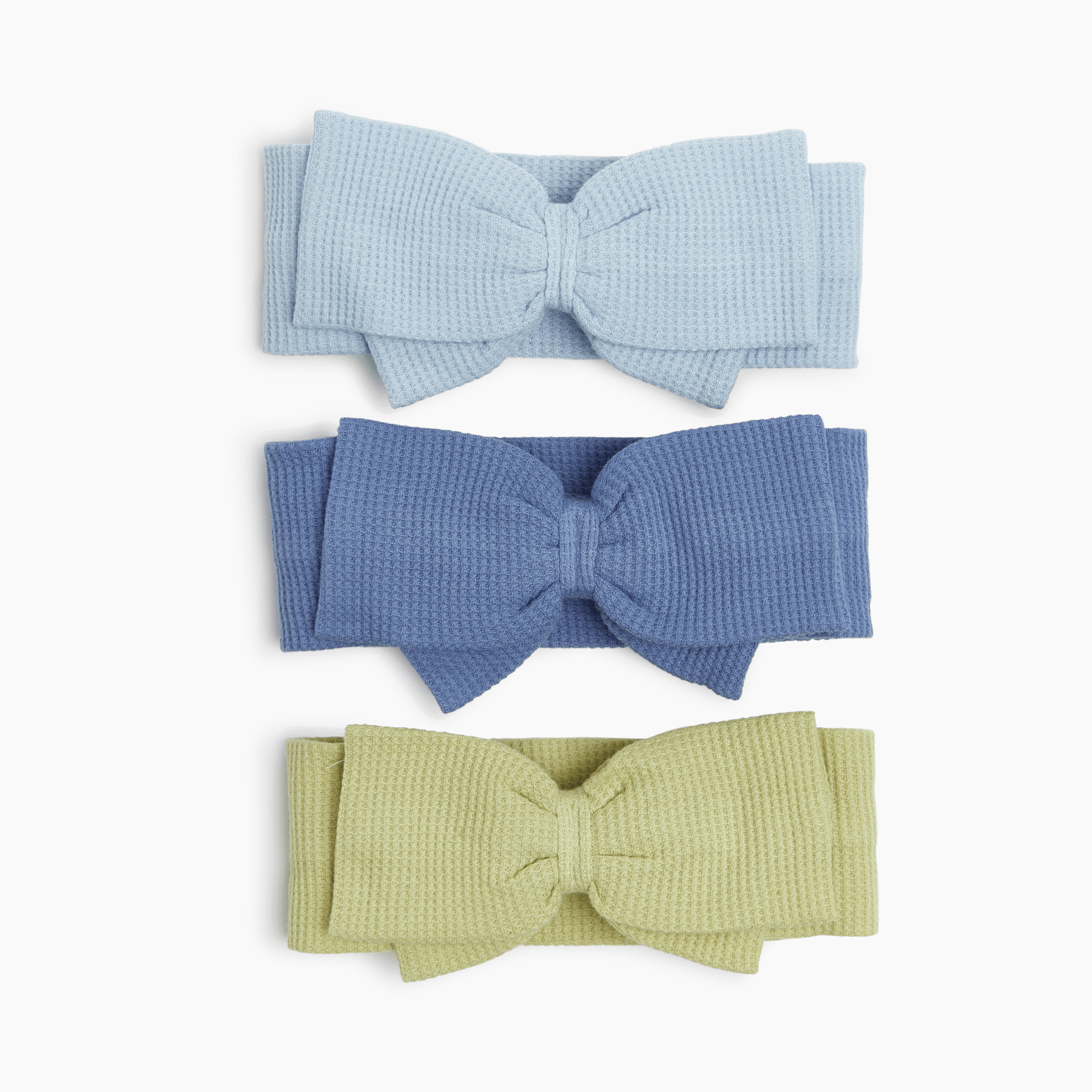 Tiny Kind 3 Pack Waffle Headbands - Multi Blue, Os