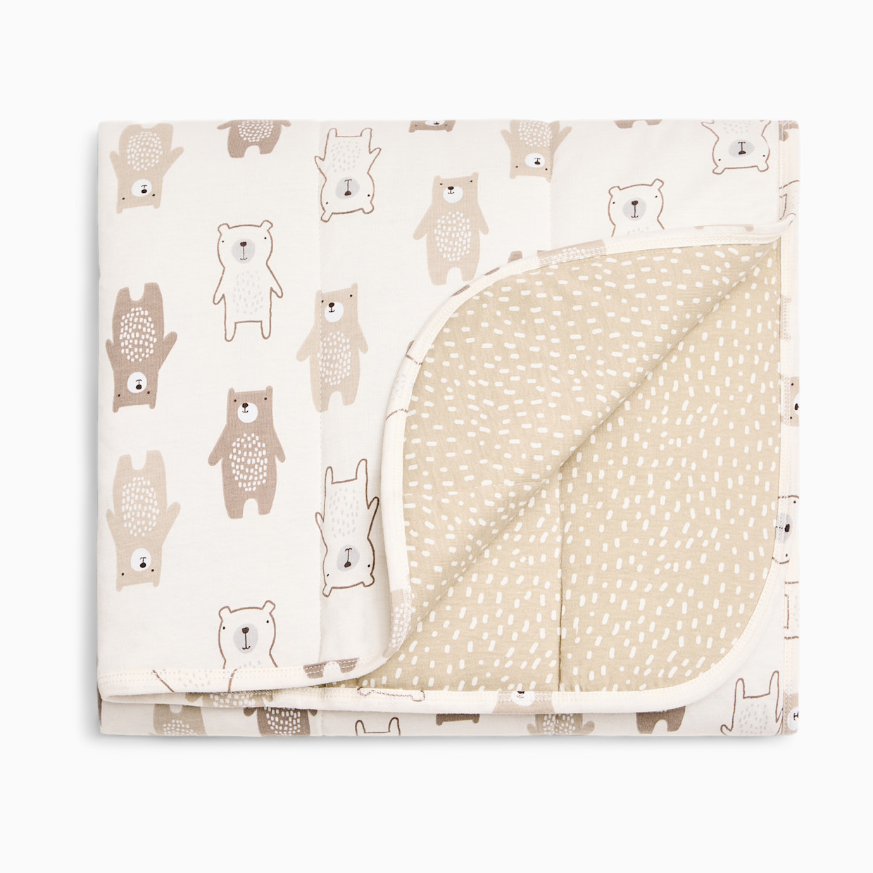 Small Story Quilted Blanket - Bear Friends.