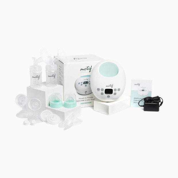 Motif Medical Luna Double Electric Breast Pump with Battery.