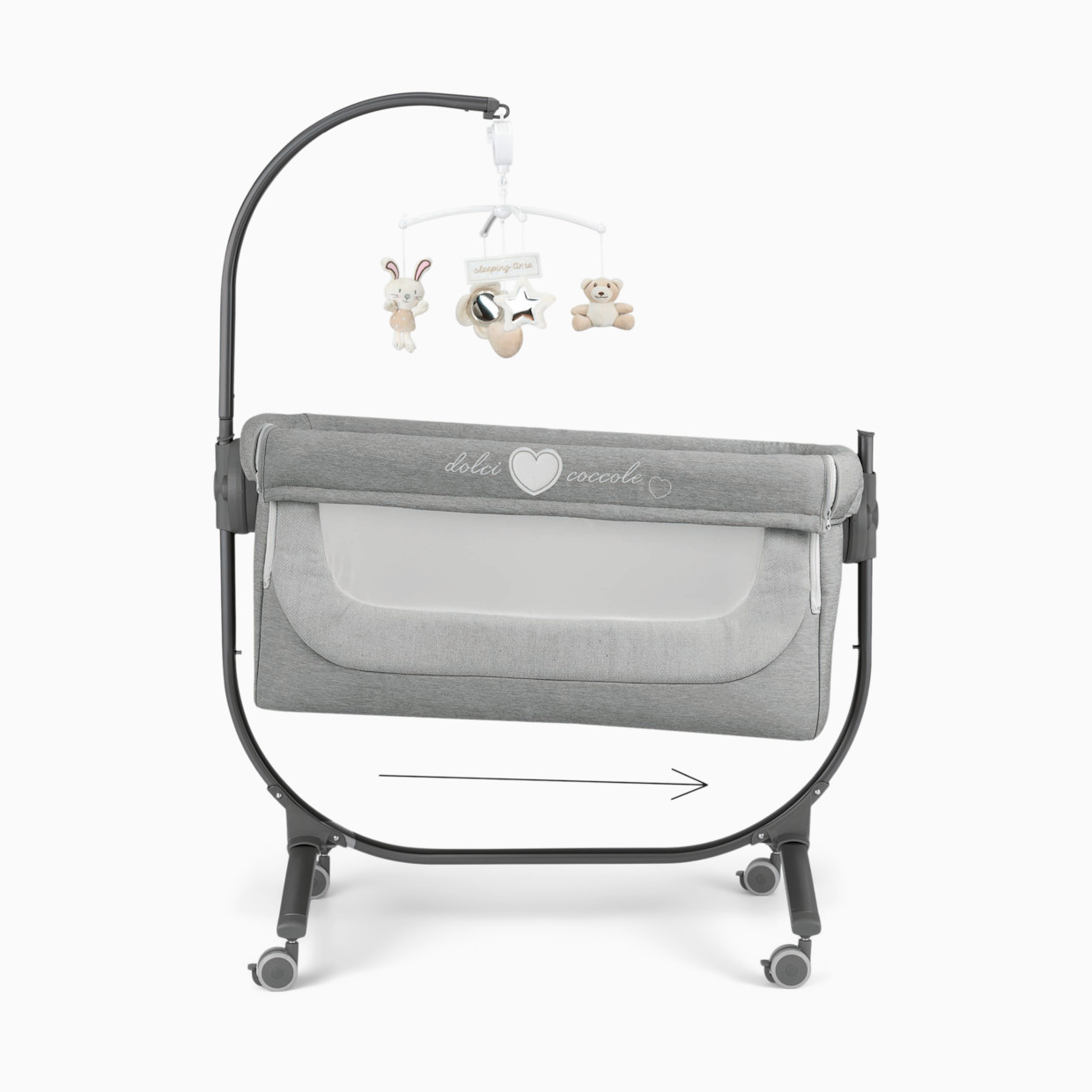 Sorelle Cullami Bassinet and Co-Sleeper - Gray.