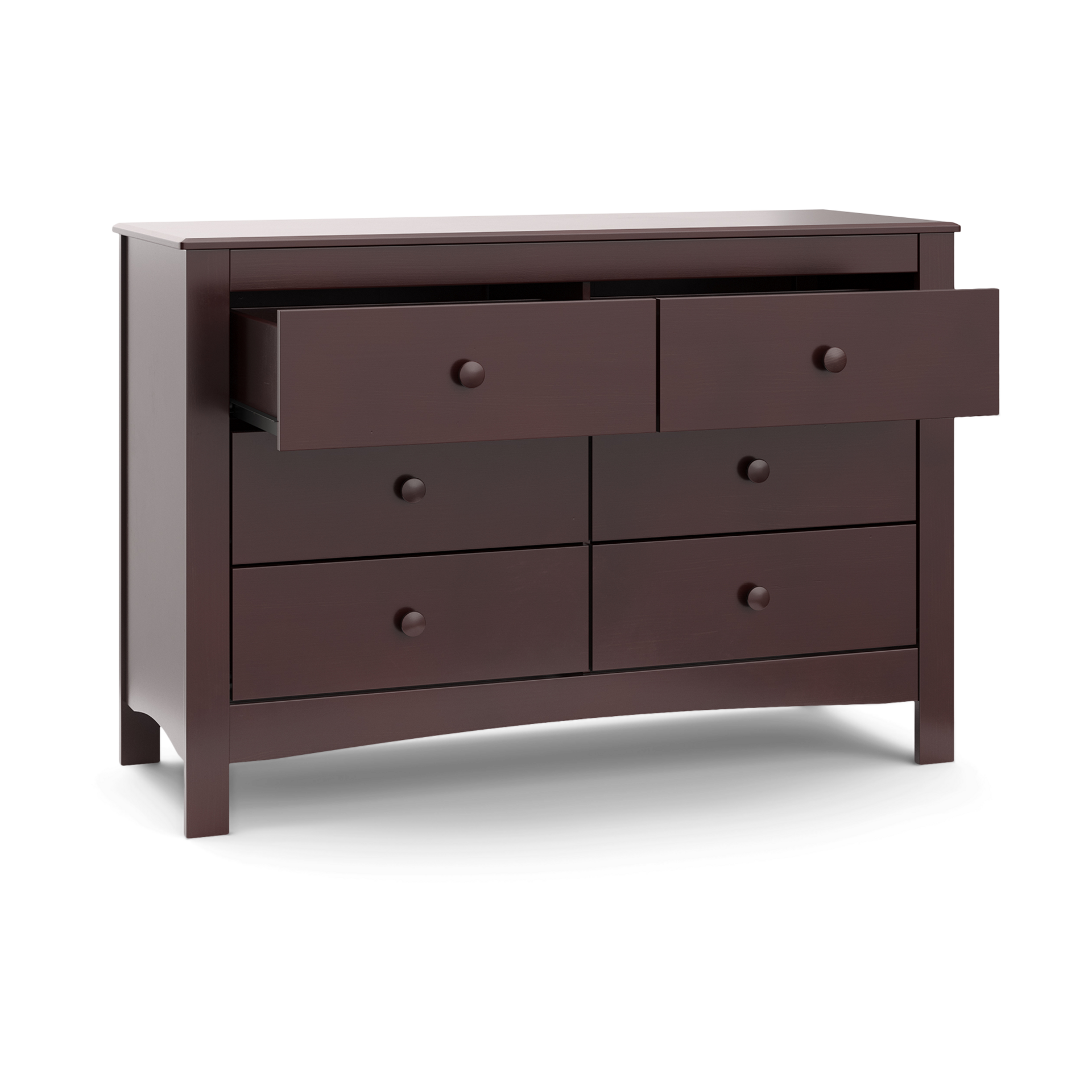 Graco Noah 6 Drawer Double Dresser - Espresso.