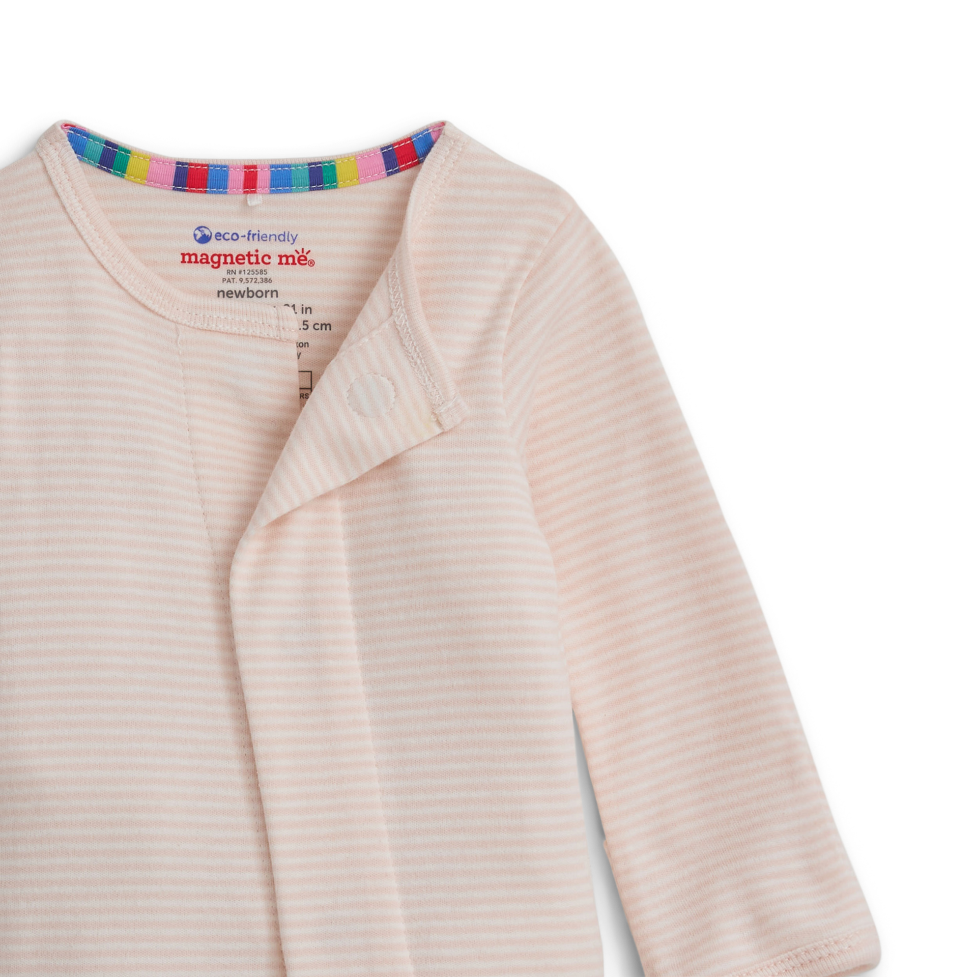 Magnetic Me Organic Cotton Magnetic 4-Pack Footie - Ballons Pk Multi, 0-3 M.